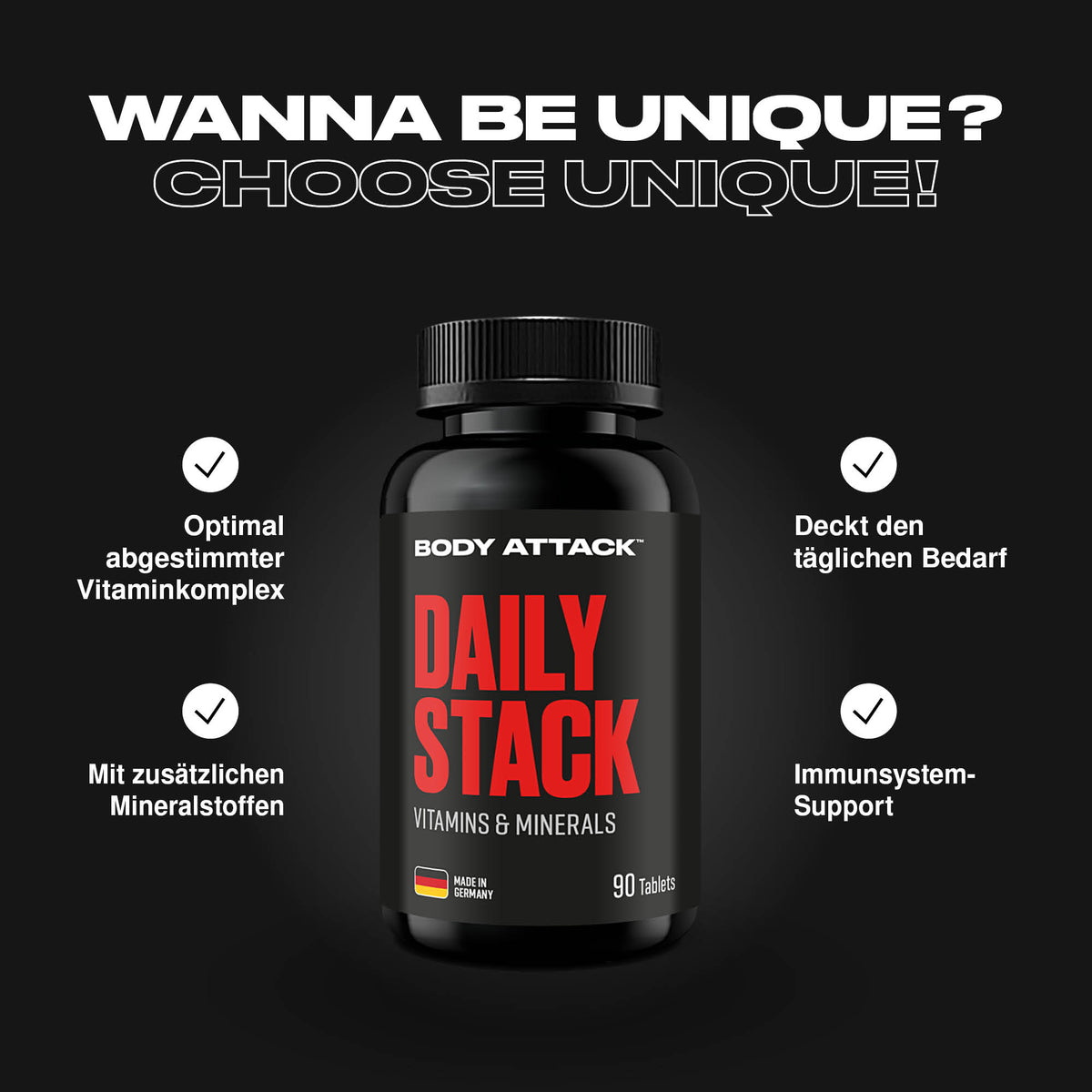 Body Attack Daily Stack Multivitamin