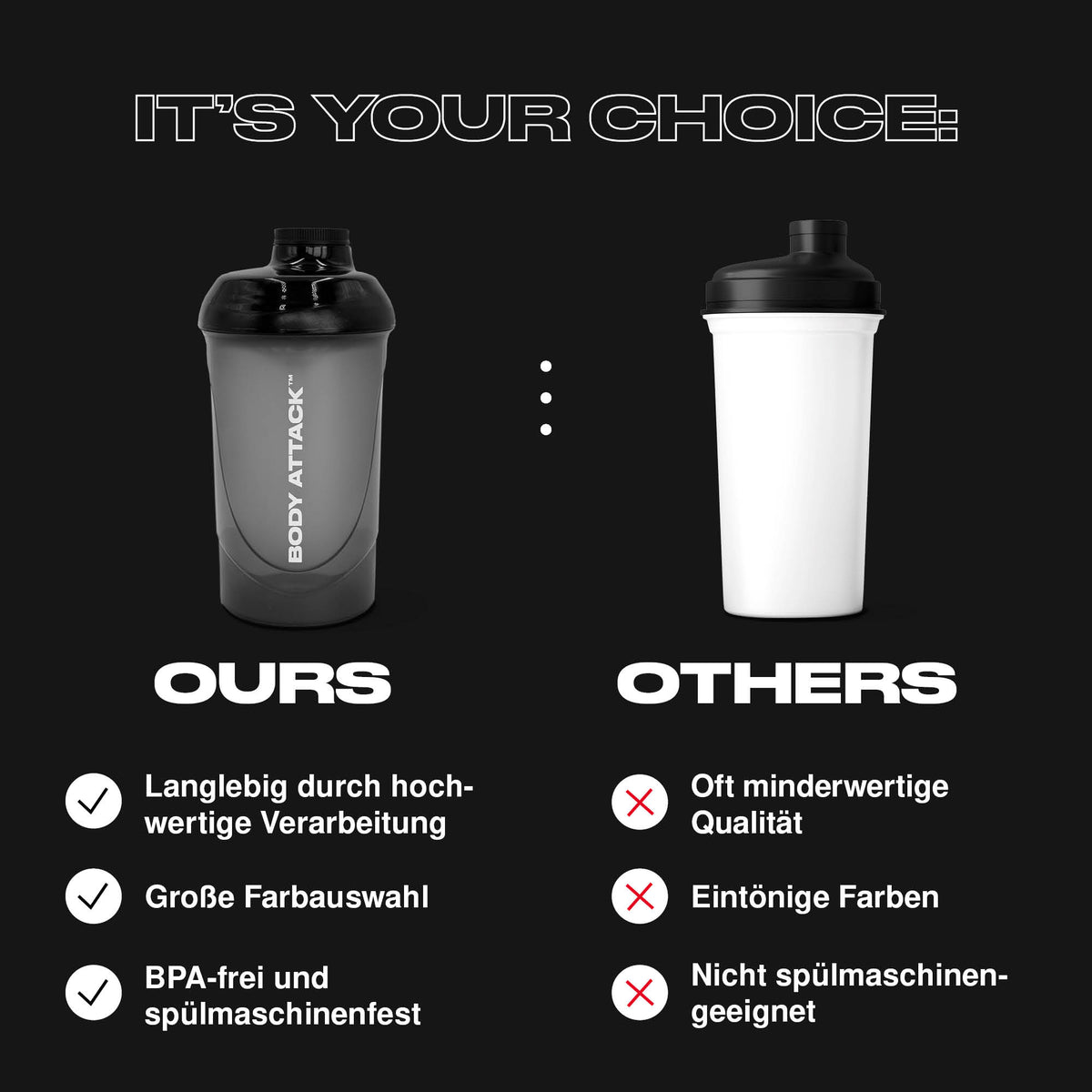Body Attack Protein Shaker