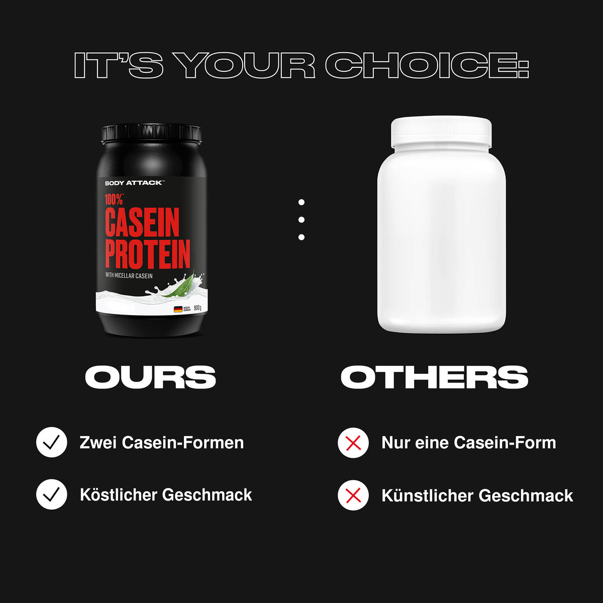 Body Attack 100 % Casein Protein
