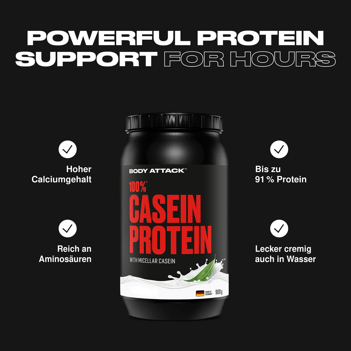 Body Attack 100 % Casein Protein