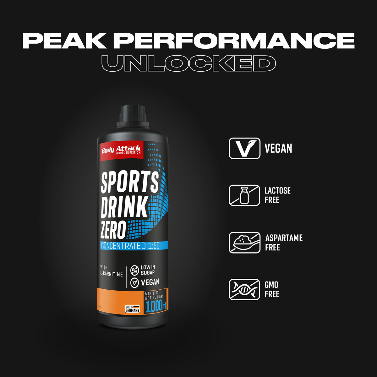 Body Attack Sports Drink Zero