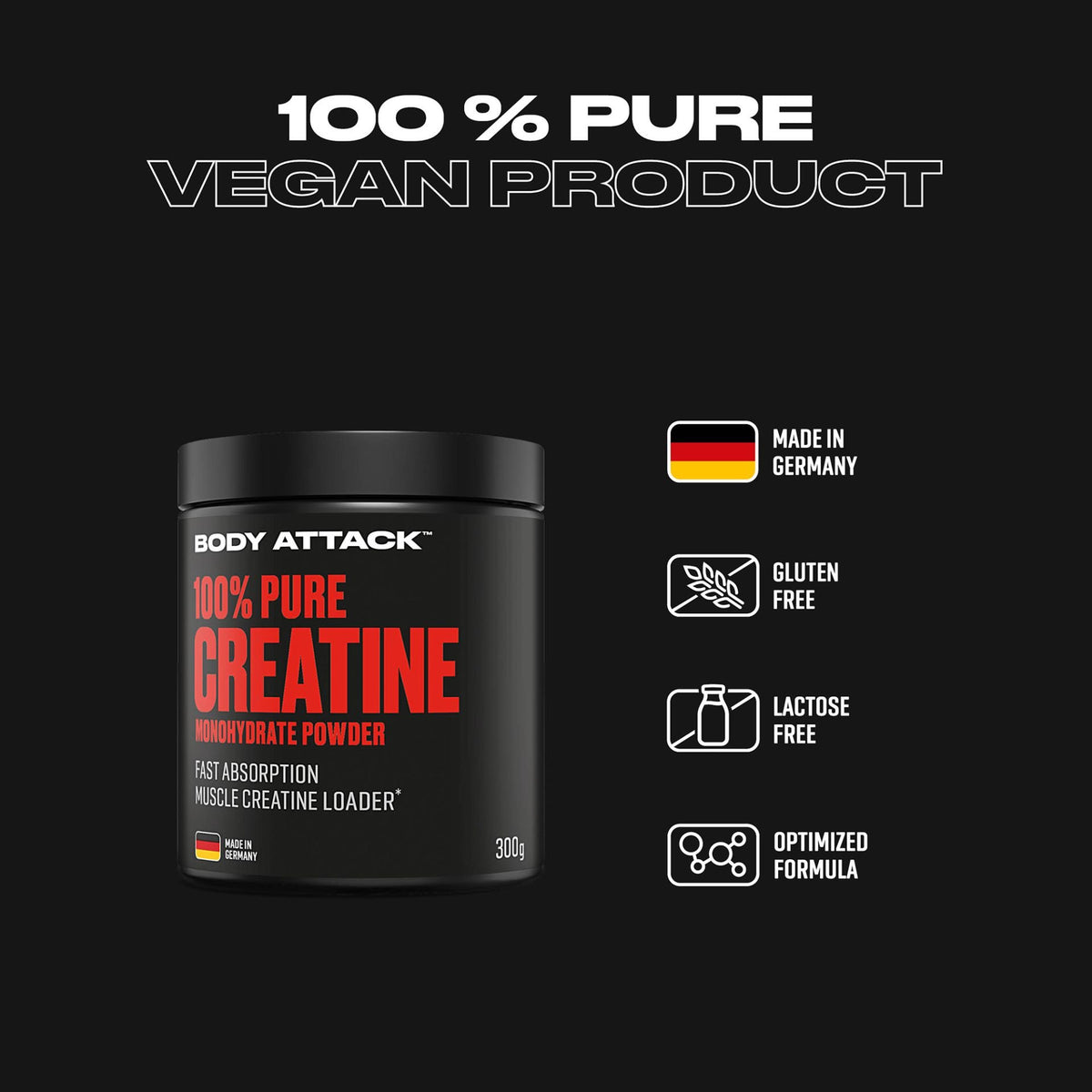 Body Attack 100% Pure Creatine
