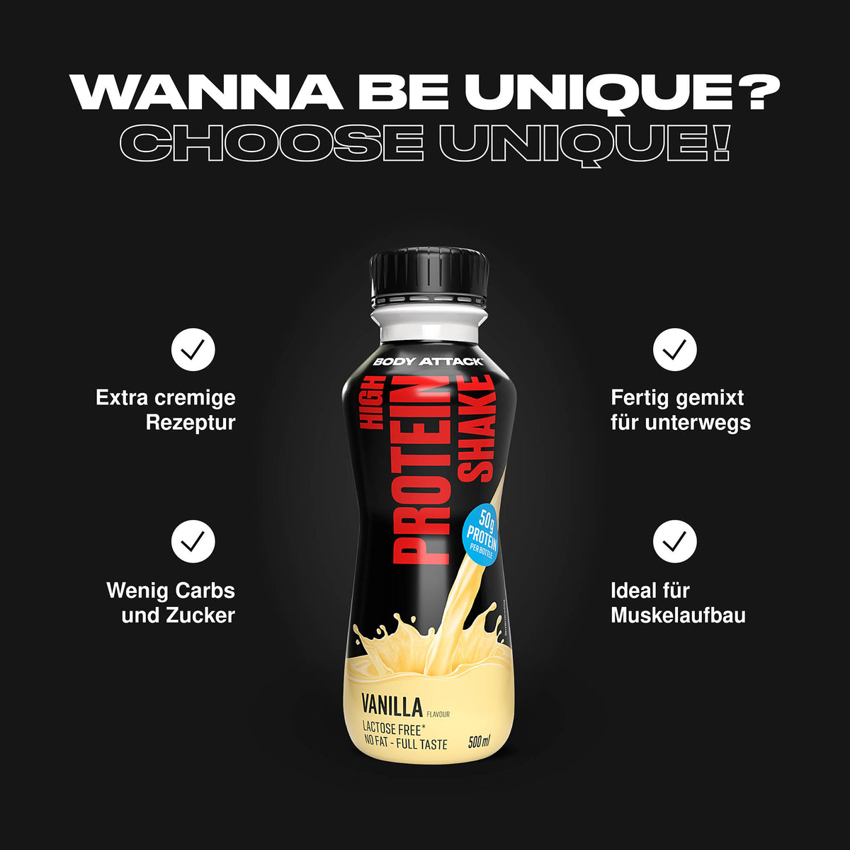 Body Attack High Protein Shake