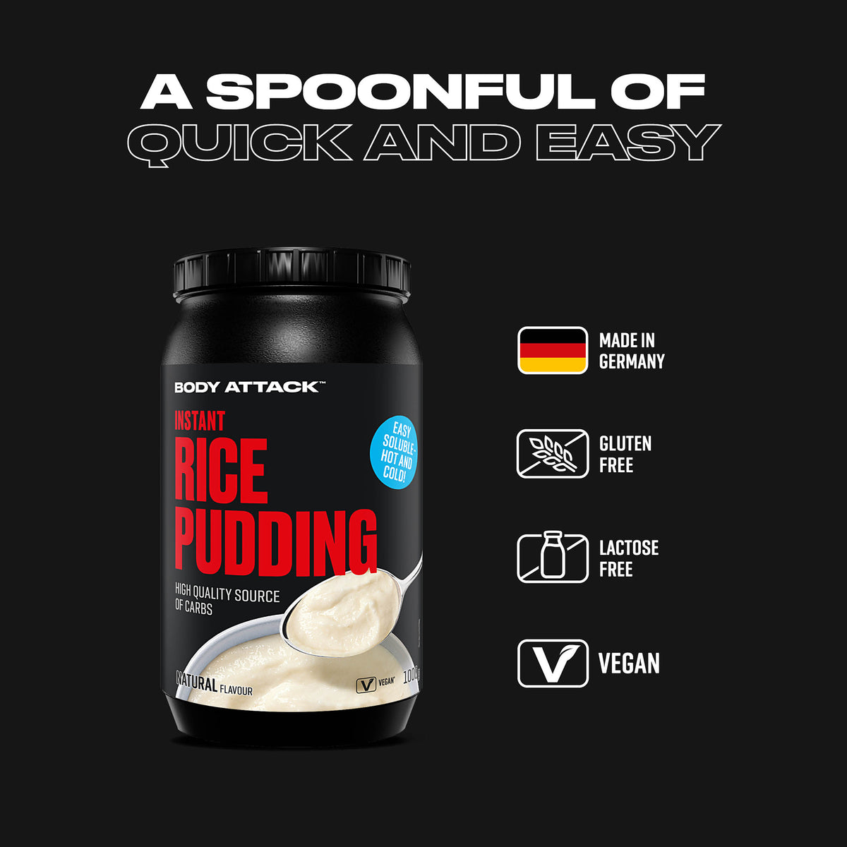 Body Attack Instant Rice Pudding