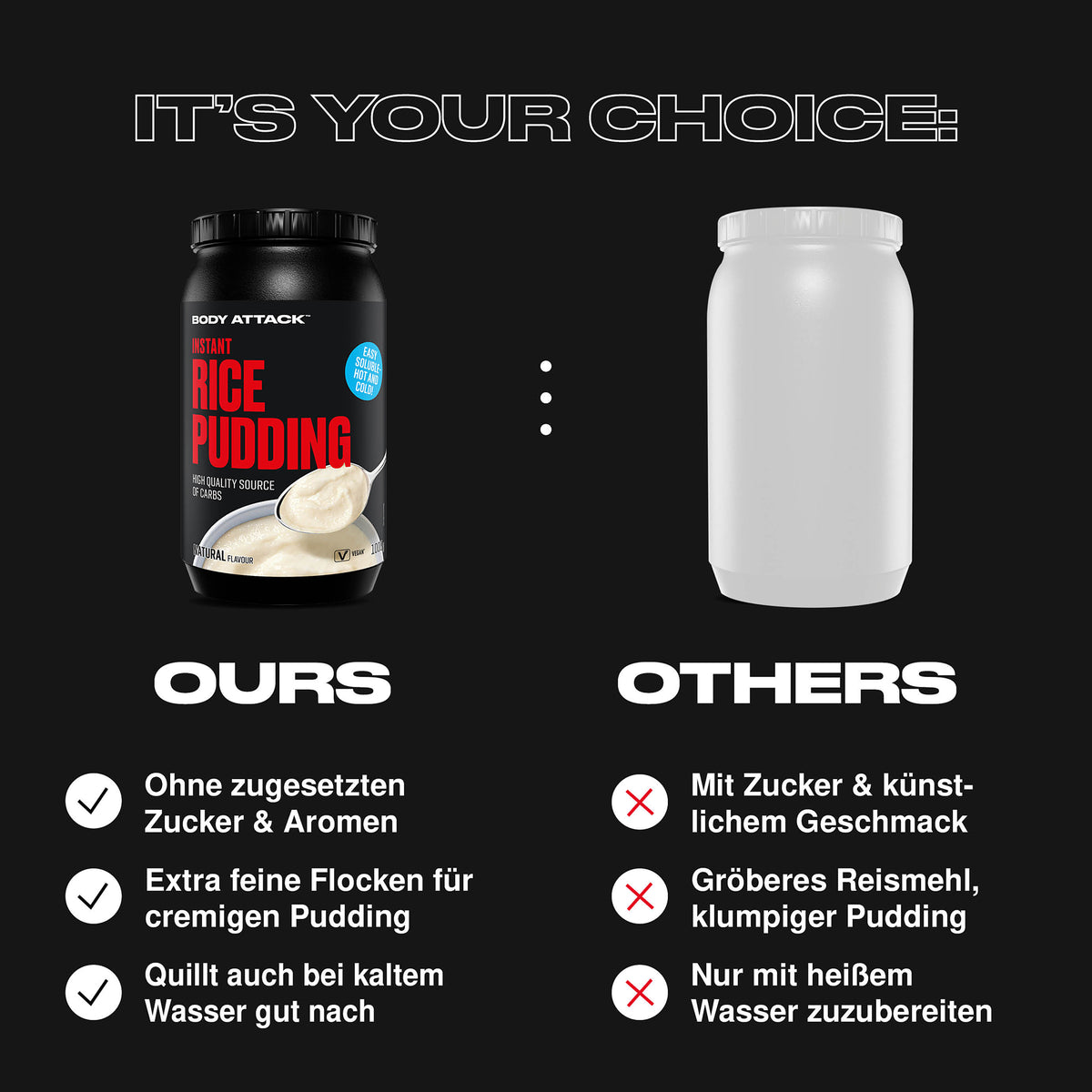 Body Attack Instant Rice Pudding