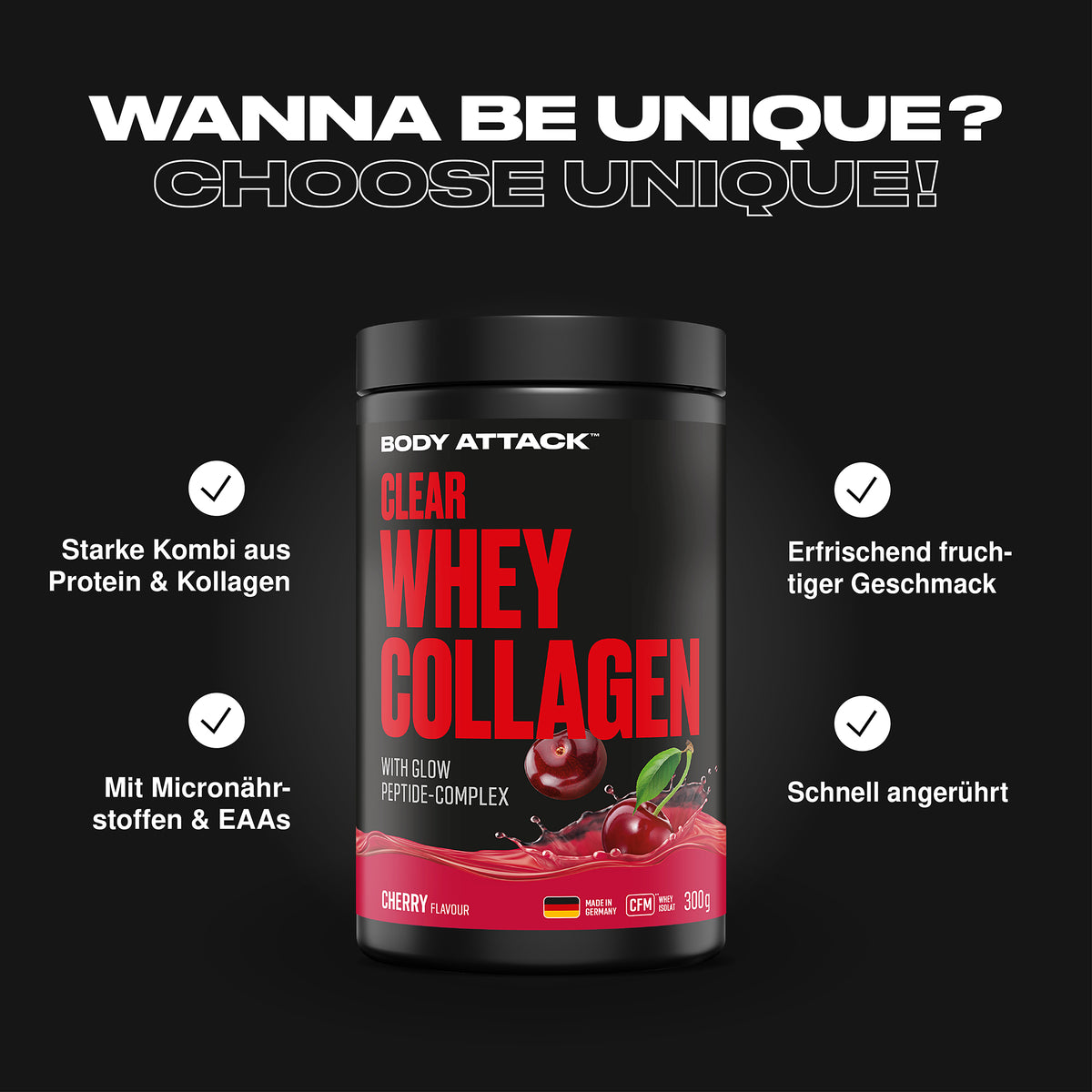 Body Attack Clear Whey Collagen
