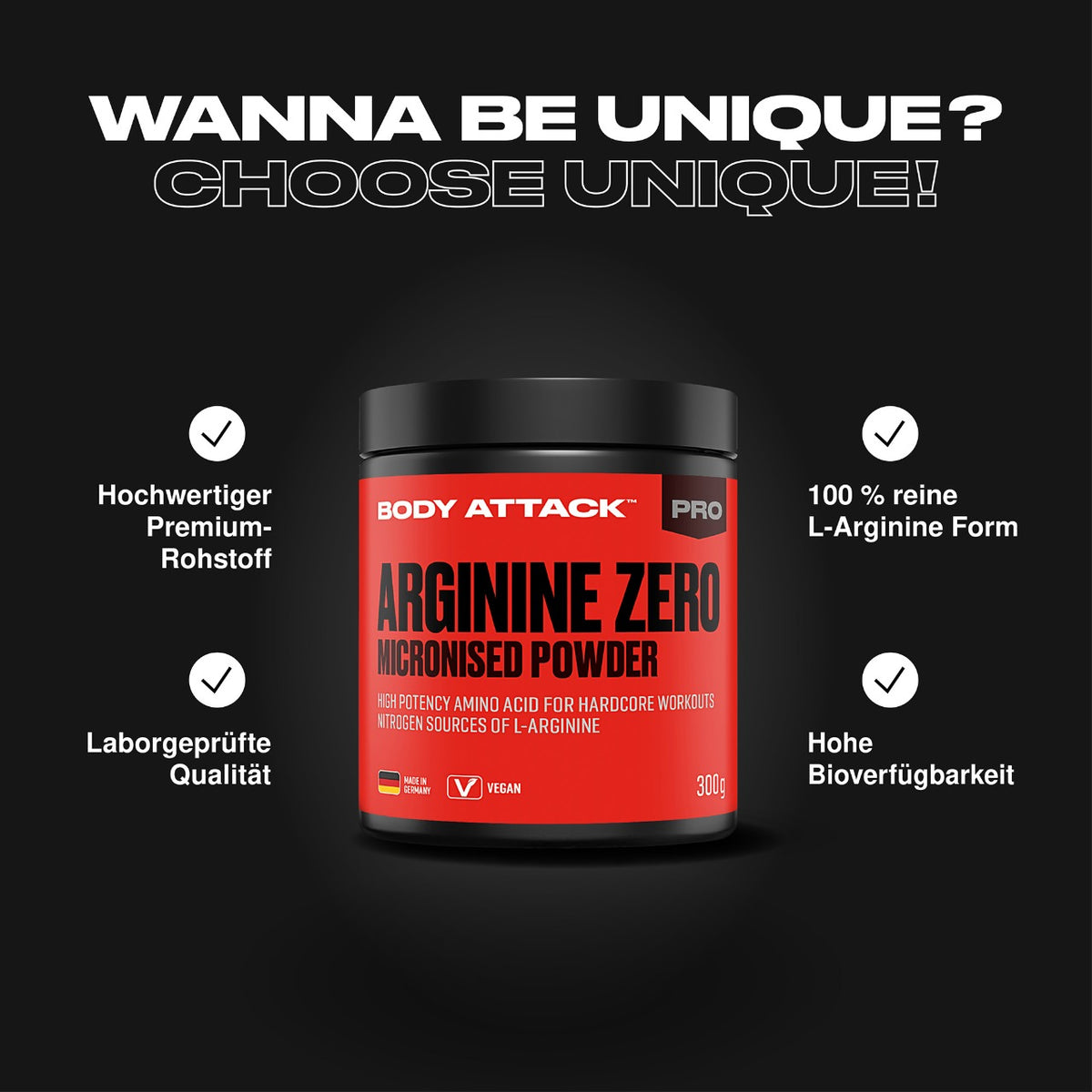 Body Attack 100 % Arginine Zero