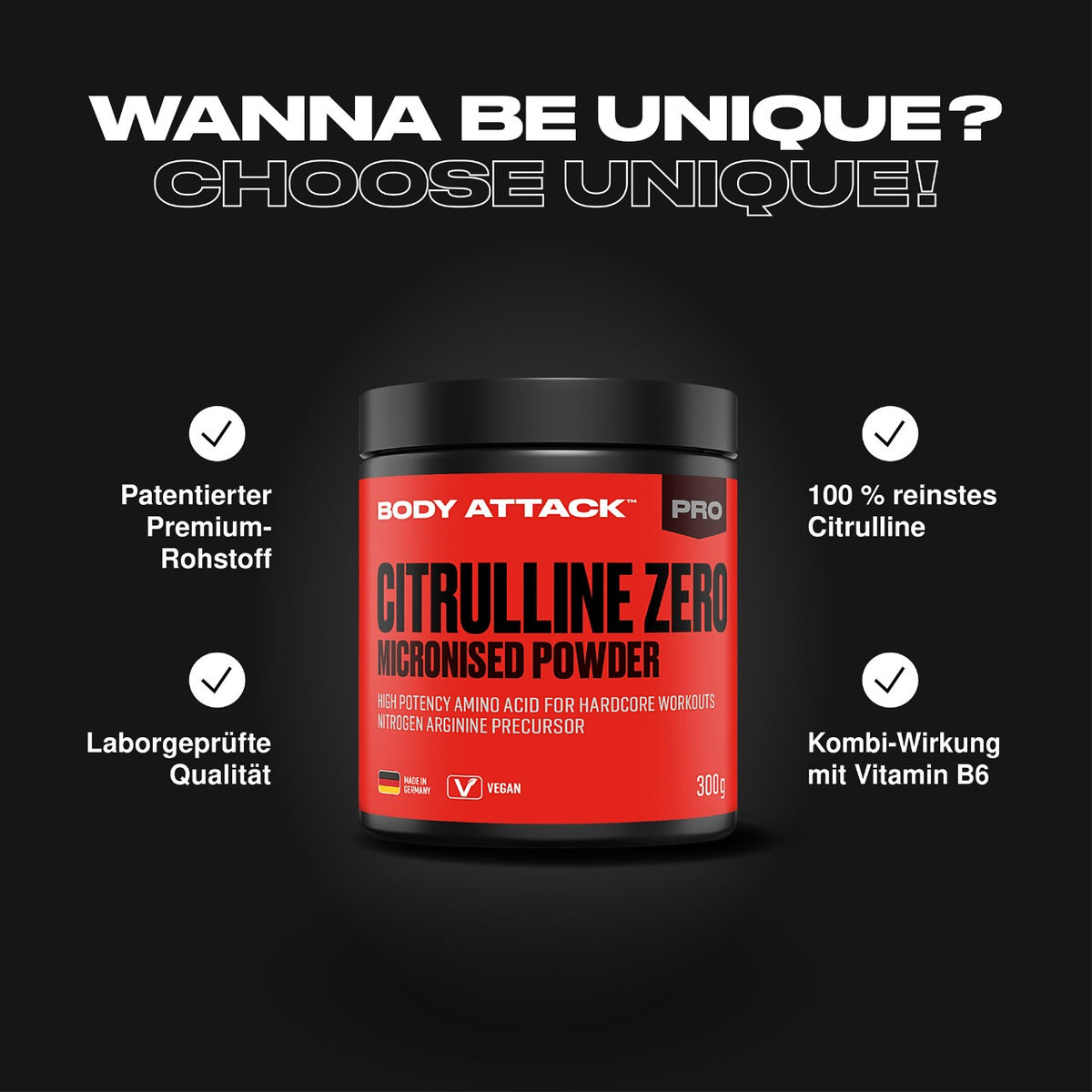 Body Attack 100 % Citrulline Zero