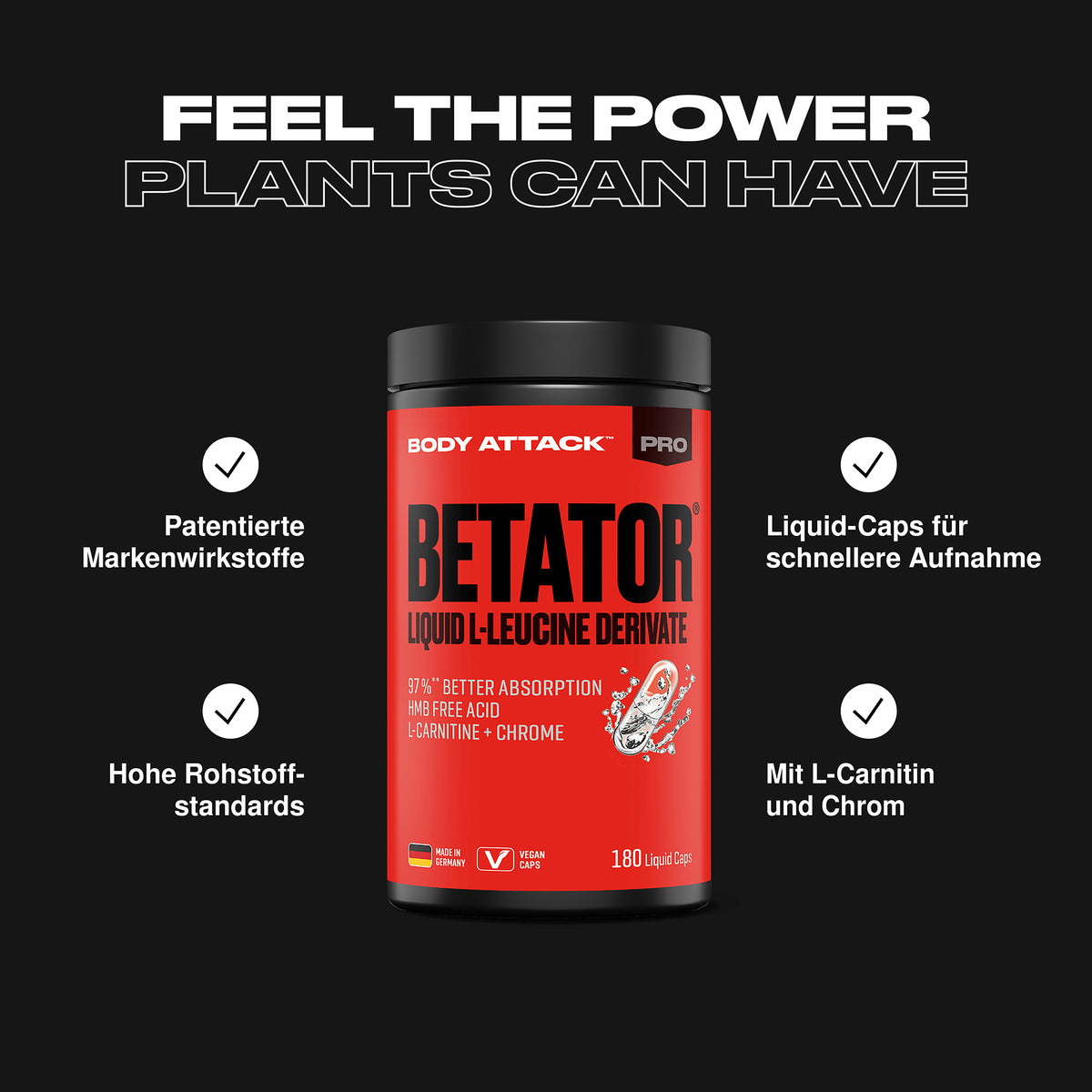 Body Attack Betator® Liquid L-Leucine Derivate