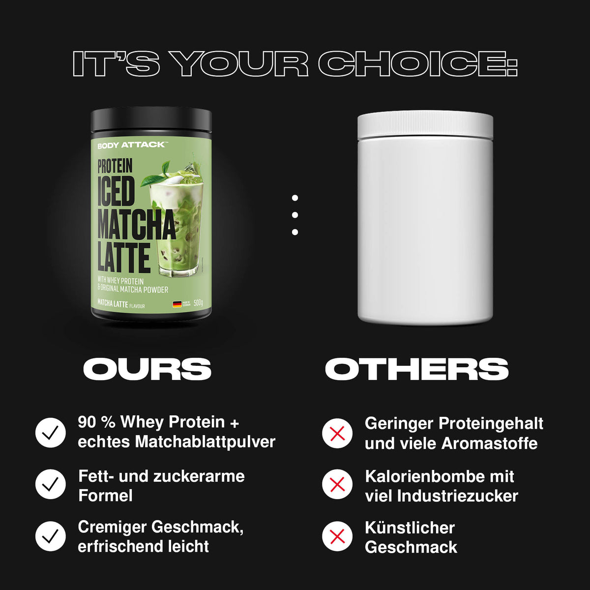 Body Attack Protein Iced Matcha Latte