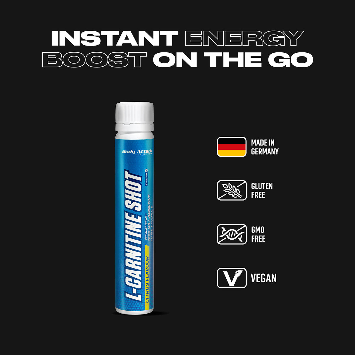 Body Attack L-Carnitine Shot Ampulle