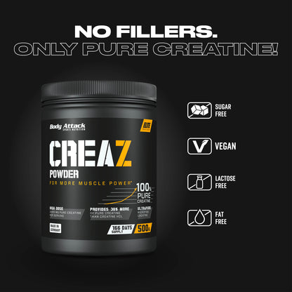 Body Attack CREAZ - 100 % ultrapures Creatine