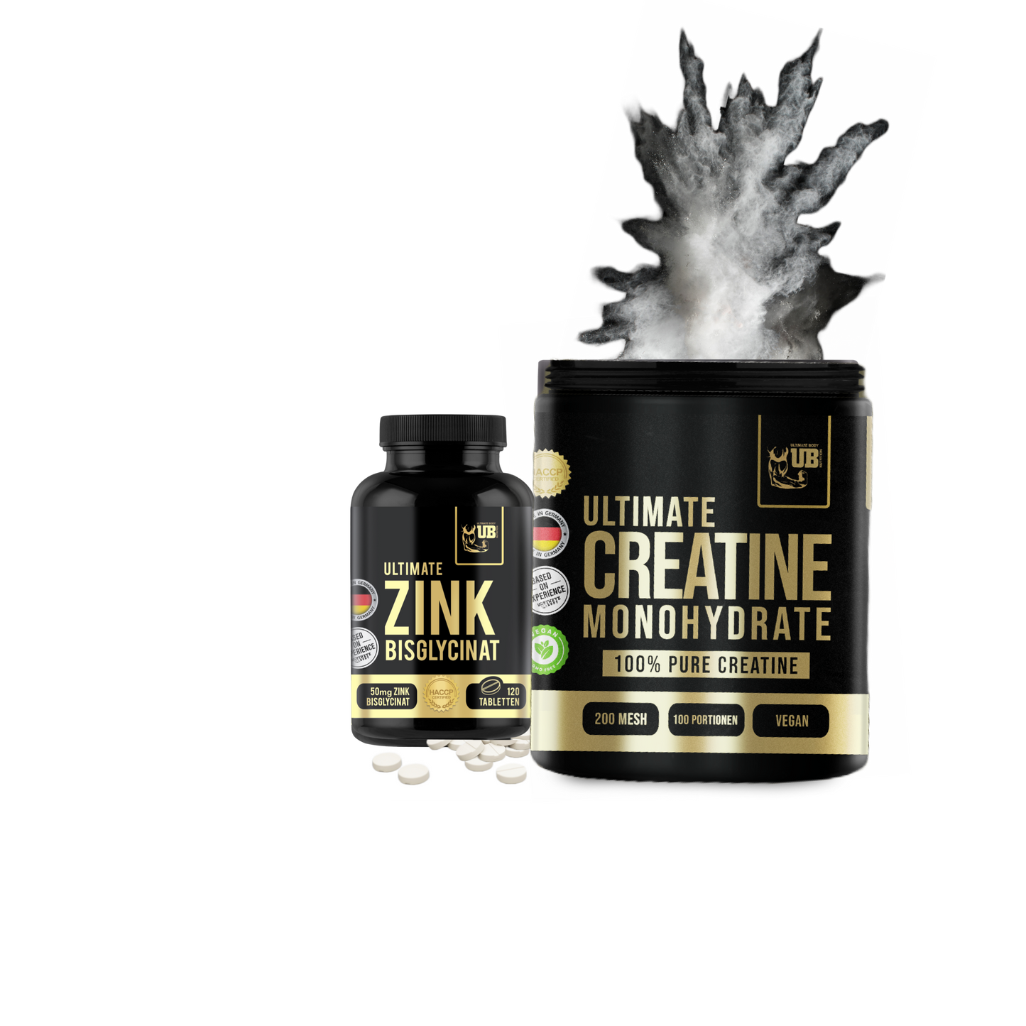 Ultimate Zink 120 Tabletten & Ultimate Creatin 500g Bundle
