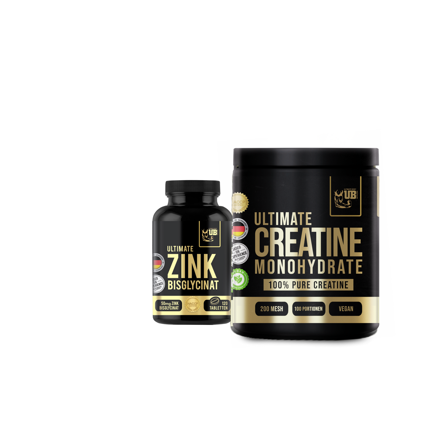 Ultimate Zink 120 Tabletten & Ultimate Creatin 500g Bundle