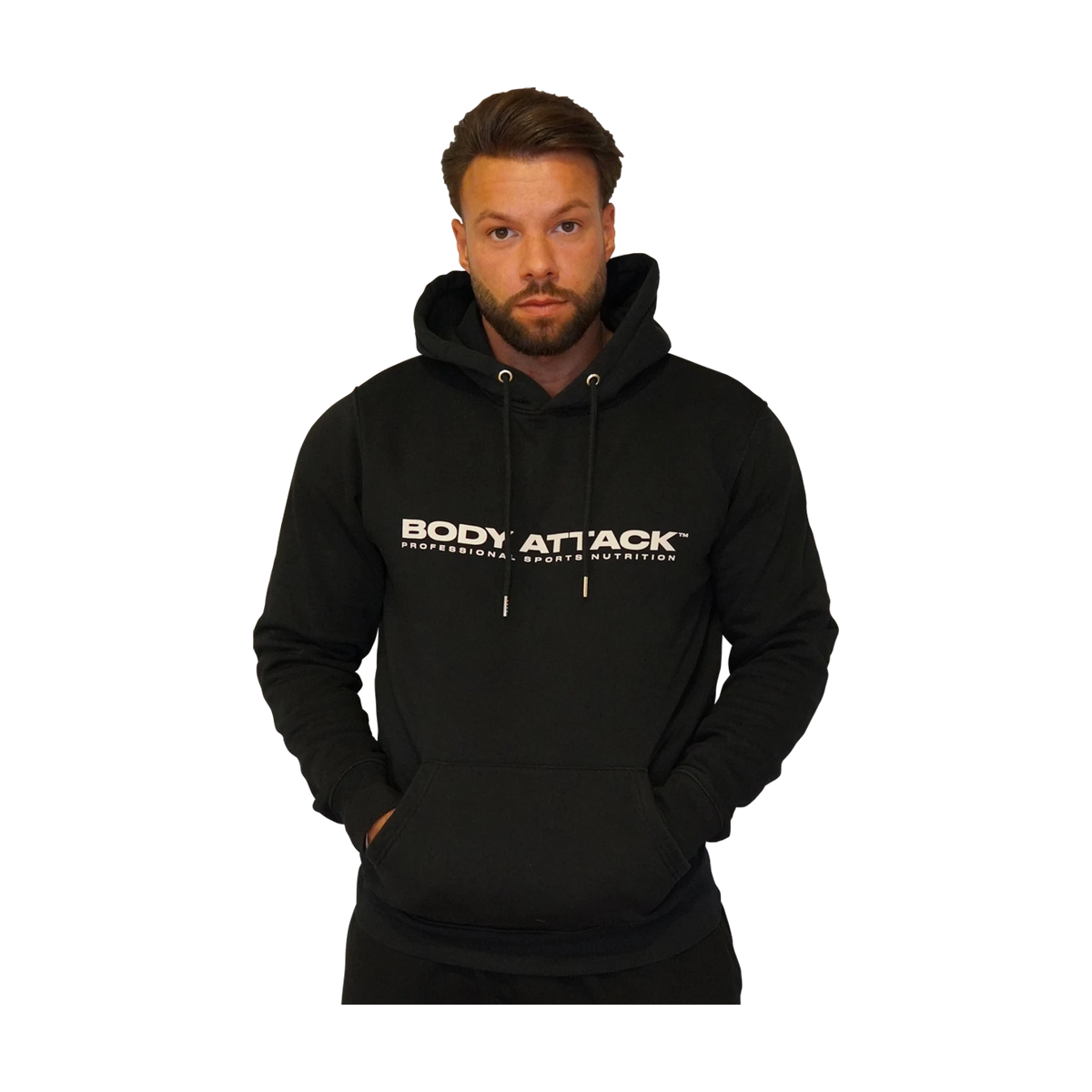 Body Attack Hoodie – Schwarz