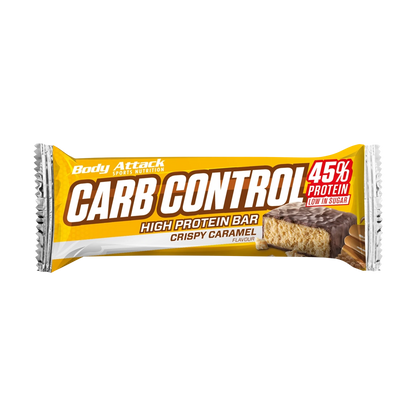 Body Attack Carb Control Proteinriegel – Crispy Caramel