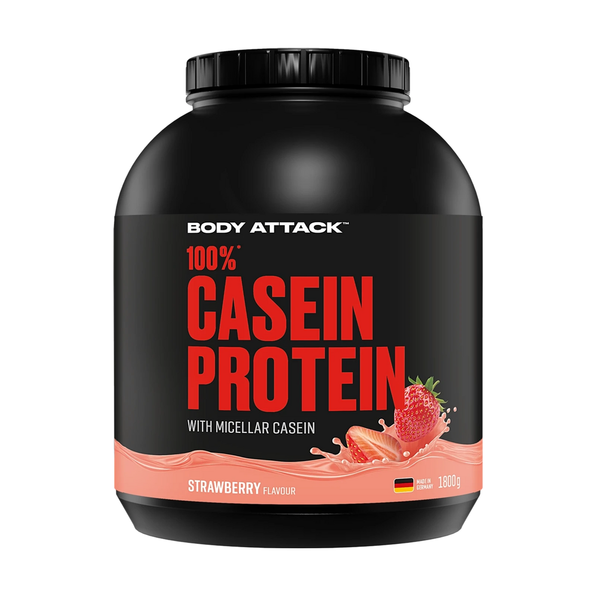 Body Attack 100 % Casein Protein – Strawberry