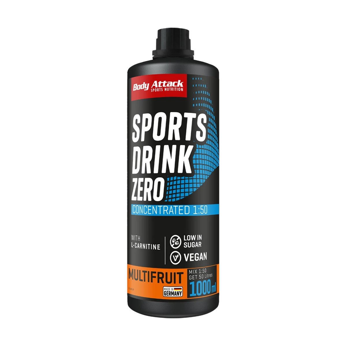 Body Attack Sports Drink Zero – Multifruit