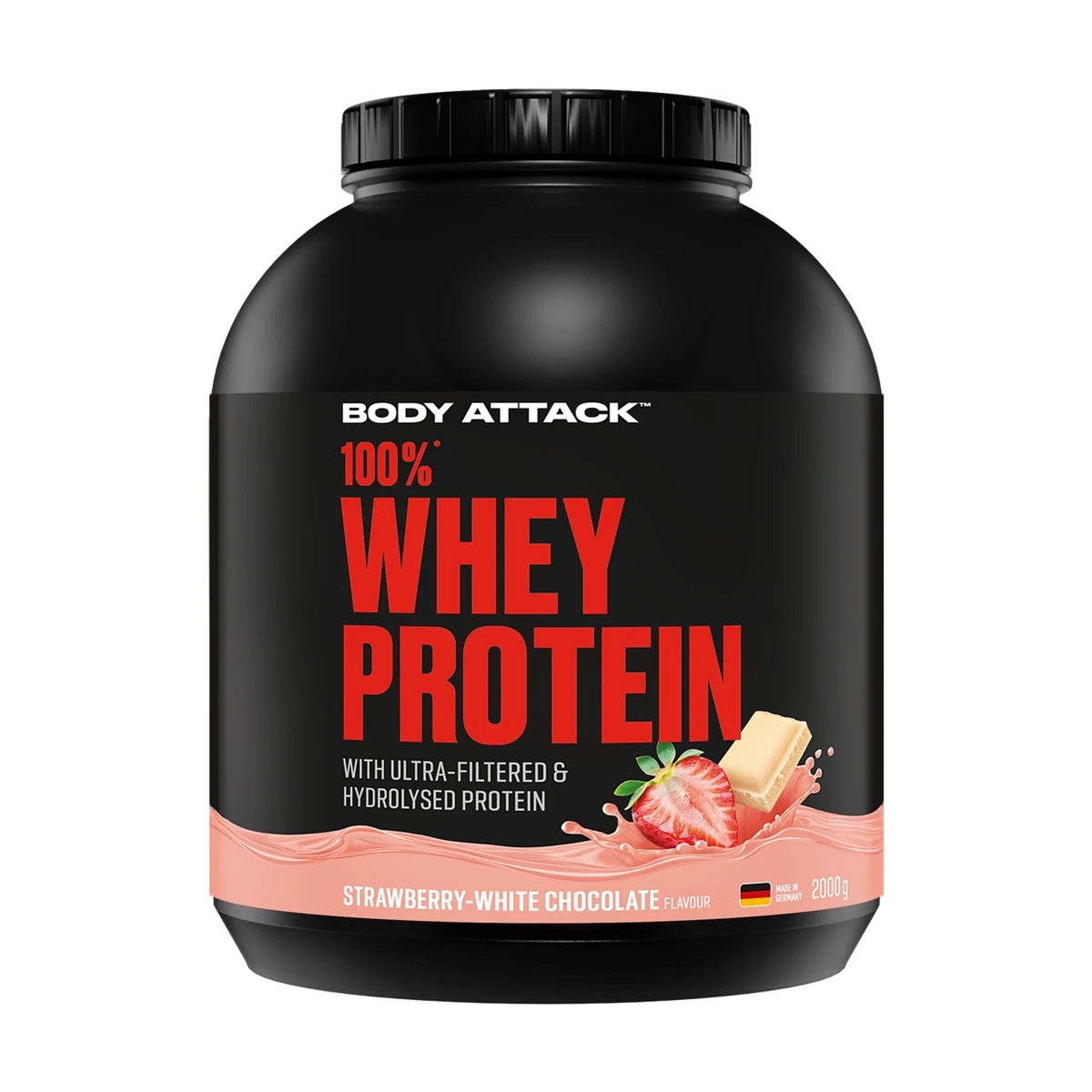 Body Attack 100 % Whey Protein – Strawberry White Chocolate