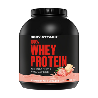 Body Attack 100 % Whey Protein – Strawberry White Chocolate