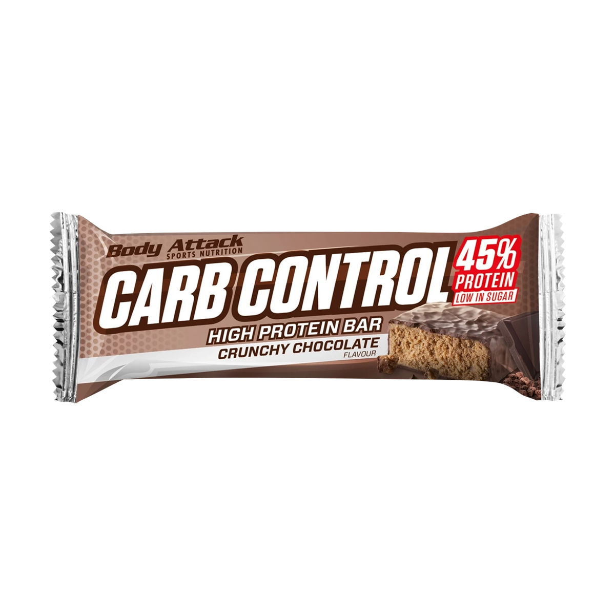 Body Attack Carb Control Proteinriegel – Crunchy Chocolate