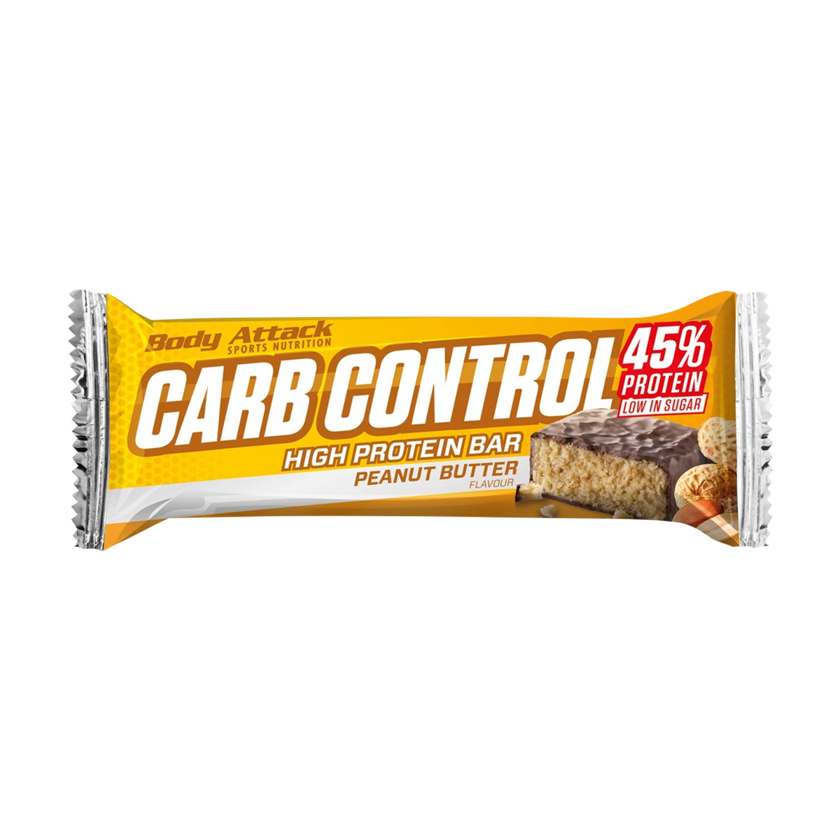 Body Attack Carb Control Proteinriegel – Peanut Butter