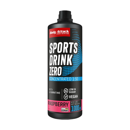 Body Attack Sports Drink Zero – Raspberry