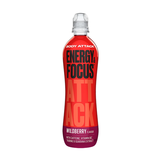 Body Attack Energy & Focus Drink – Wildberry