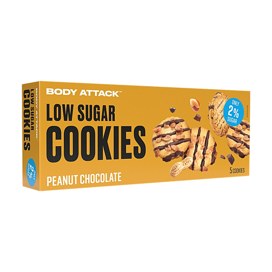 Body Attack Low Sugar Cookies – Peanut Chocolate