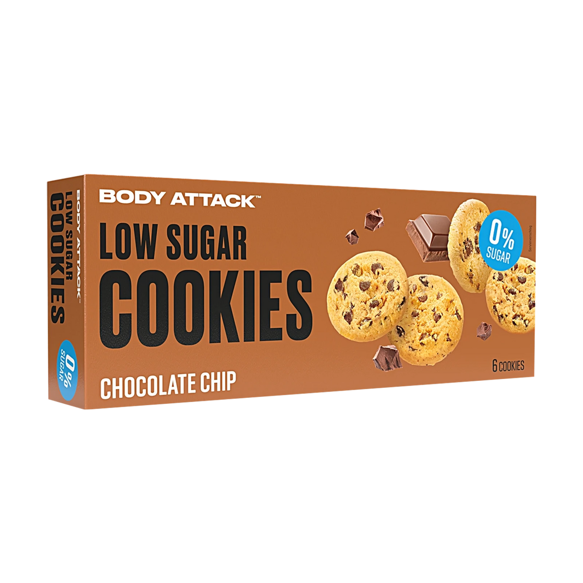 Body Attack Low Sugar Cookies – Chocolate Chip
