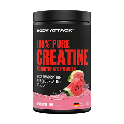 Body Attack 100% Pure Creatine Monohydrate mit Geschmack – Watermelon