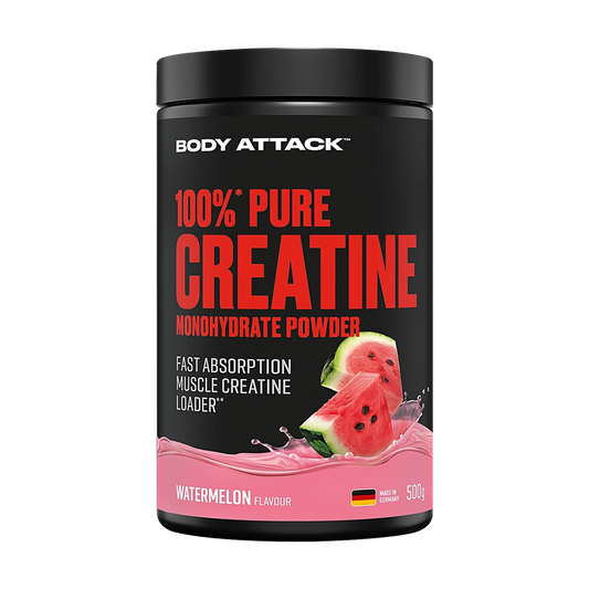 Body Attack 100% Pure Creatine Monohydrate mit Geschmack – Watermelon