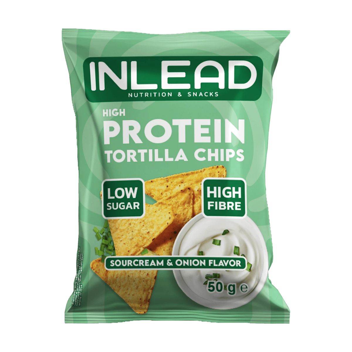 Inlead High Protein Tortilla Chips – Sour Cream & Onion