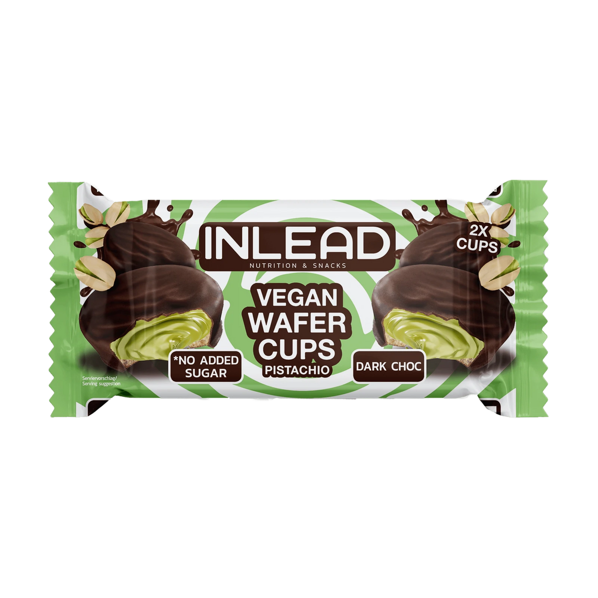 Inlead Wafer Cups – Vegan Pistachio Dark Choc