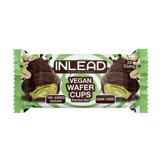 Inlead Wafer Cups – Vegan Pistachio Dark Choc