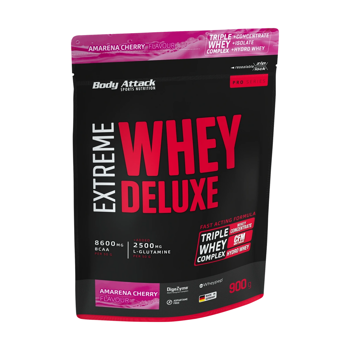 Body Attack Extreme Whey Deluxe – Amarena Cherry