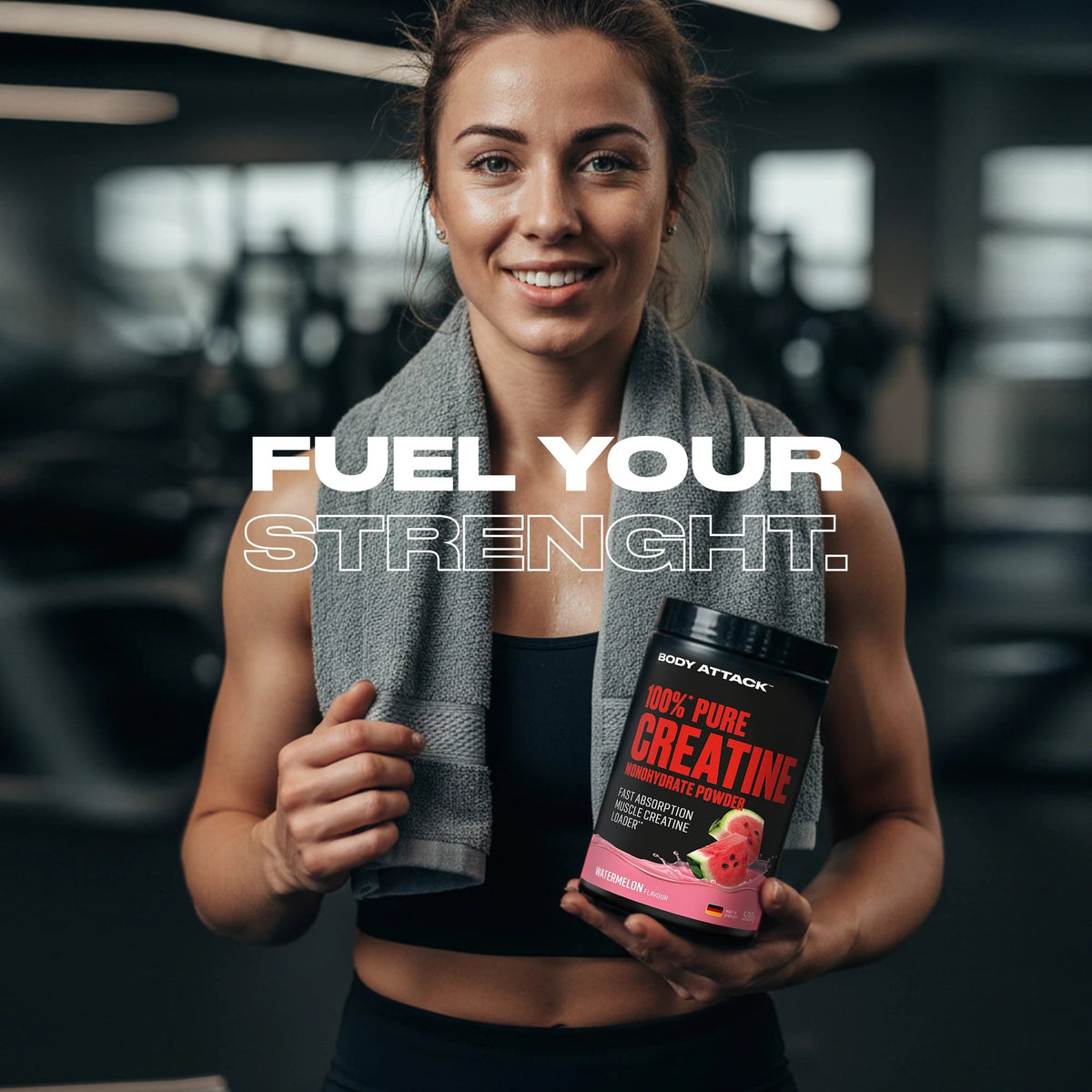 Body Attack 100% Pure Creatine Monohydrate mit Geschmack