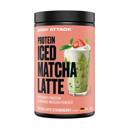 Body Attack Protein Iced Matcha Latte – Strawberry