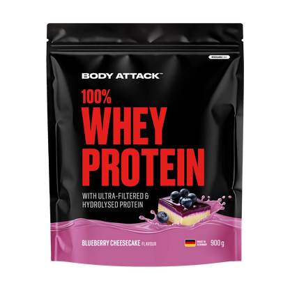 Body Attack 100 % Whey Protein – Blueberry Cheesecake
