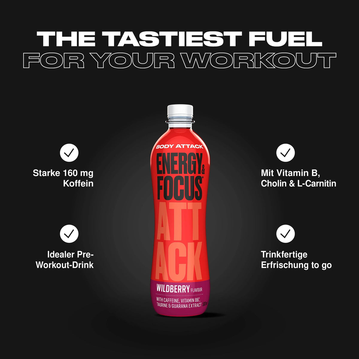 Body Attack Energy & Focus Drink
