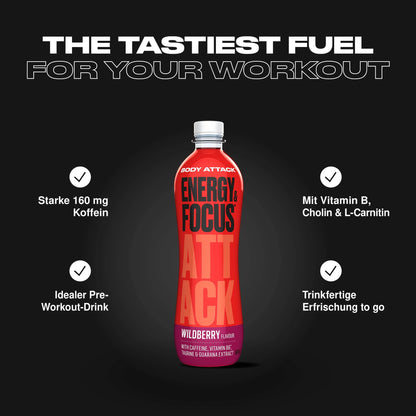 Body Attack Energy & Focus Drink