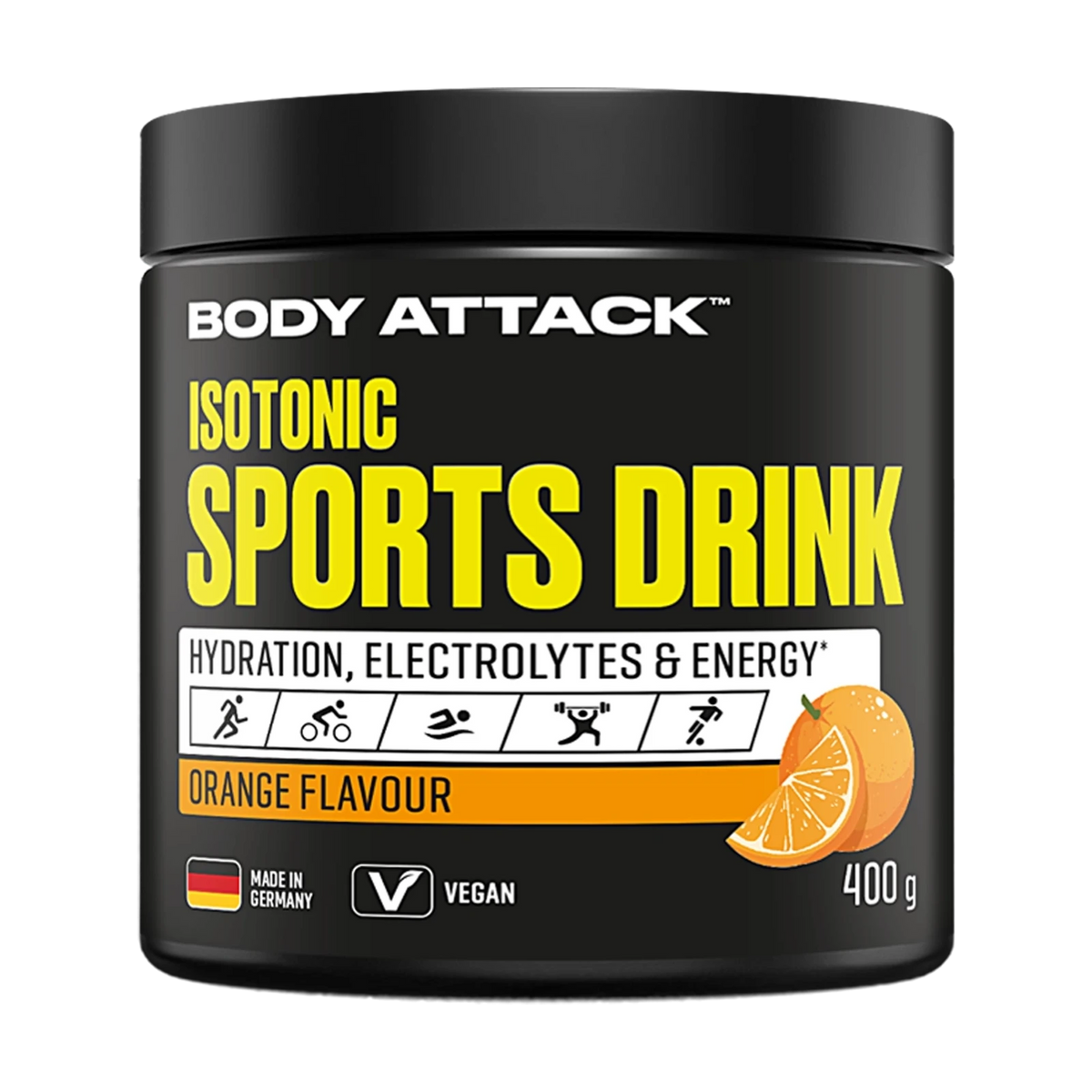 Body Attack Isotonic Sports Drink – Orange