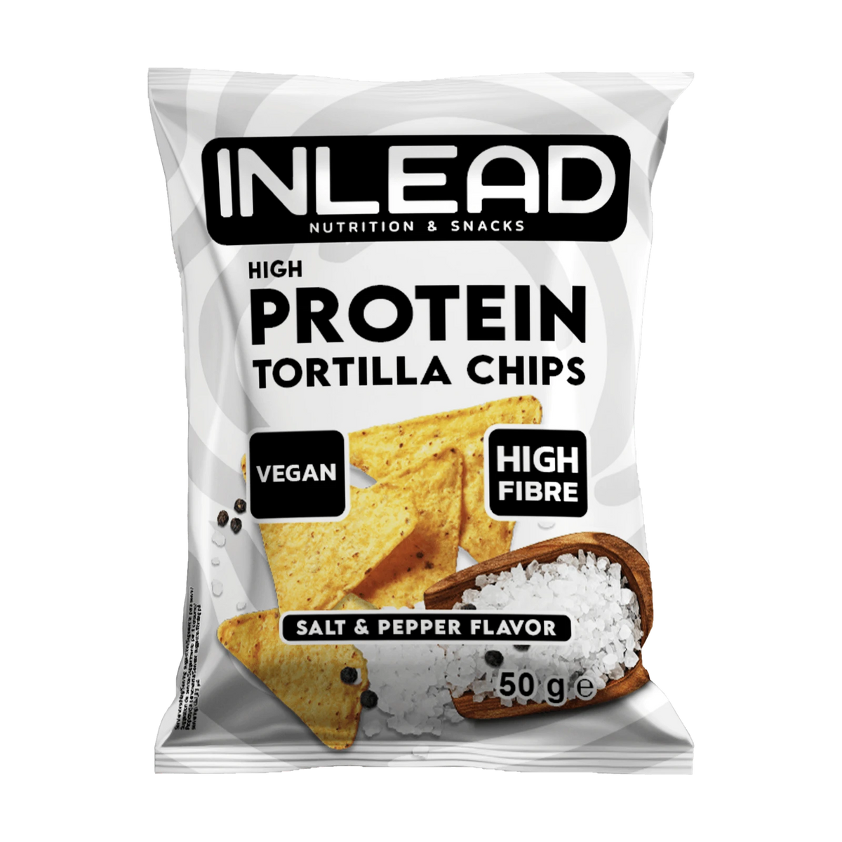Inlead High Protein Tortilla Chips – Salt & Pepper