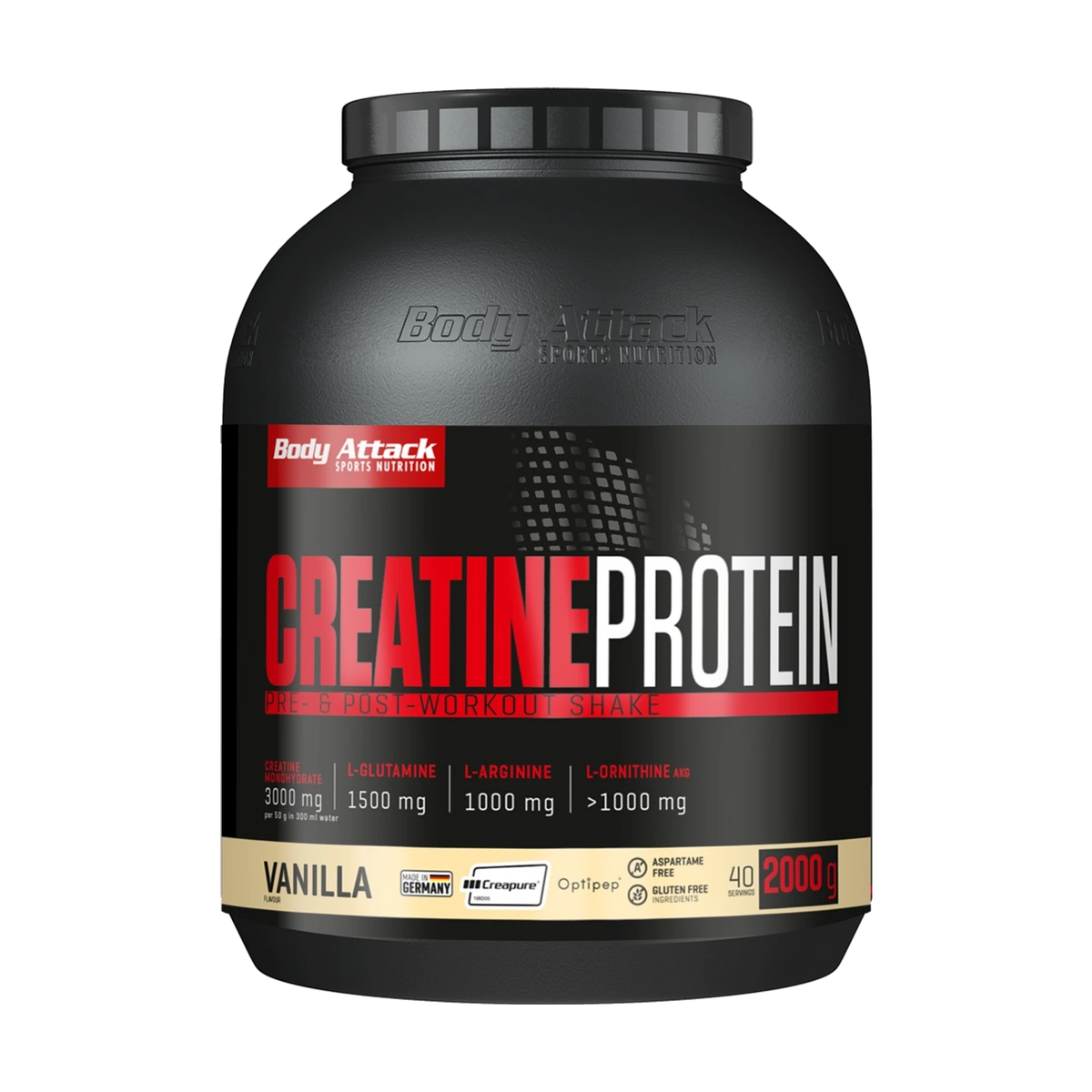 Body Attack Creatine Protein – Vanilla