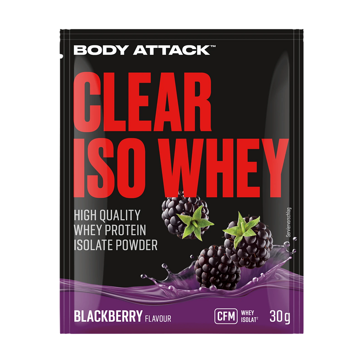 Body Attack Clear Iso Whey Probe – Clear Iso Whey Blackberry