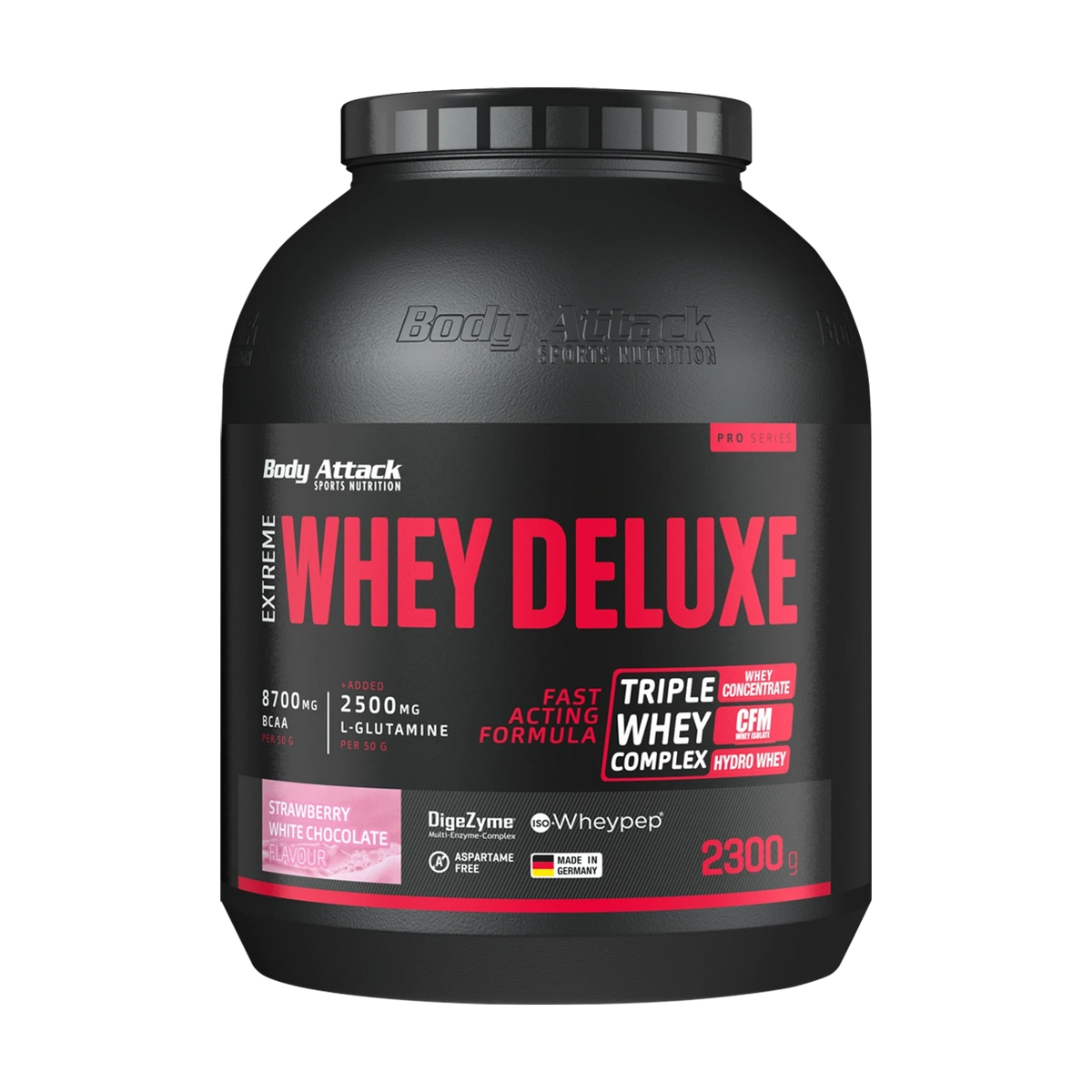 Body Attack Extreme Whey Deluxe – Strawberry White Chocolate