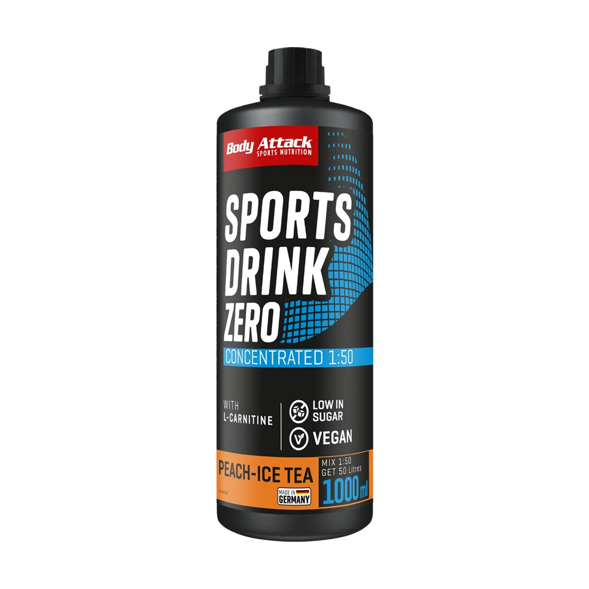 Body Attack Sports Drink Zero – Peach Icetea