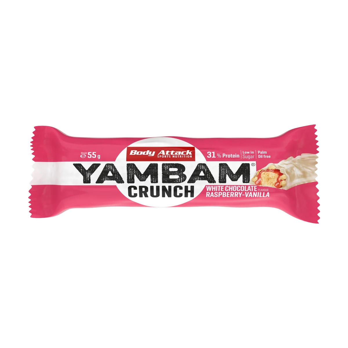 Body Attack Yambam Crunch – White Chocolate Raspberry Vanilla Crunch