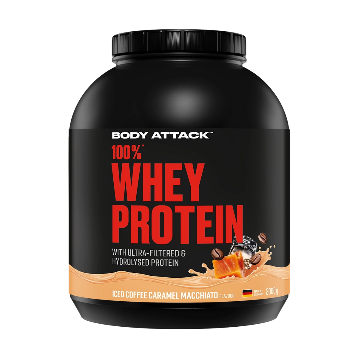 Body Attack 100 % Whey Protein – Iced Coffee Caramel Macchiato