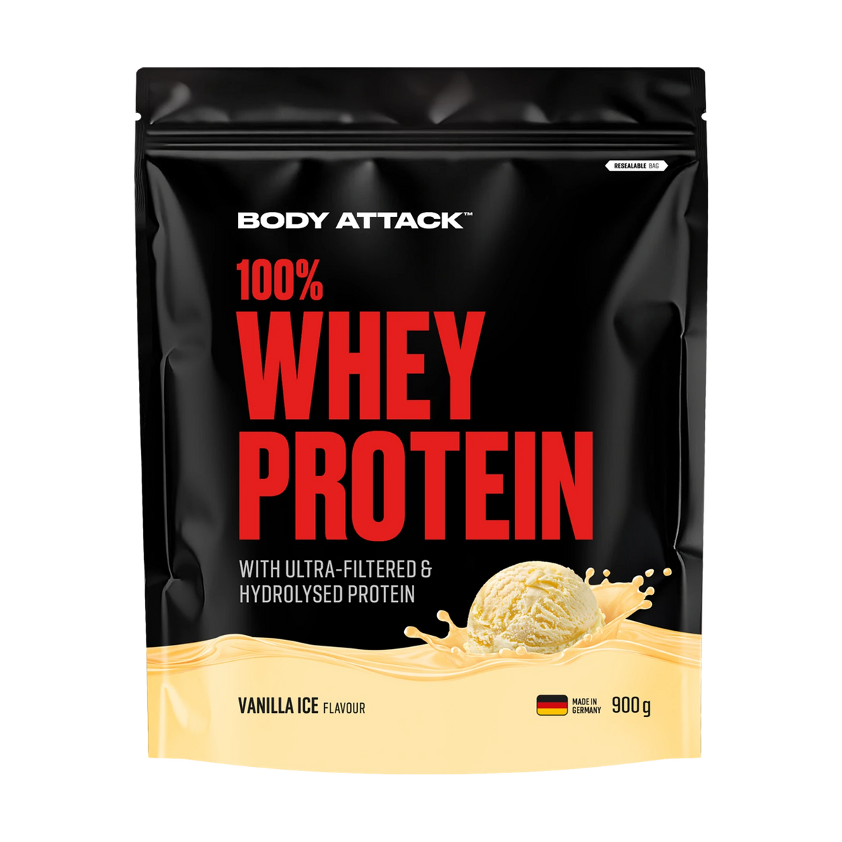 Body Attack 100 % Whey Protein – Vanilla Ice